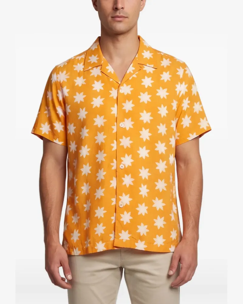 Sandro Hemd mit Blumenmuster - Orange Orange