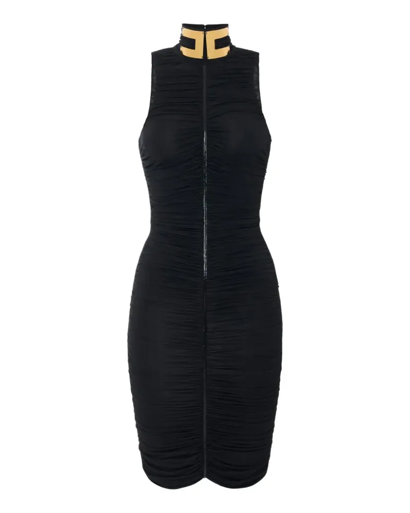 Elisabetta Franchi Kleid aus leichtem Krepp-Jersey - Schwarz Schwarz
