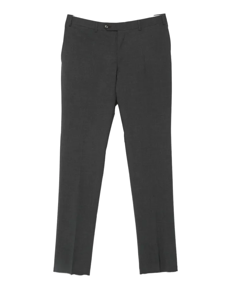 Canali Travel pressed-crease tailored trousers - Grau Grau