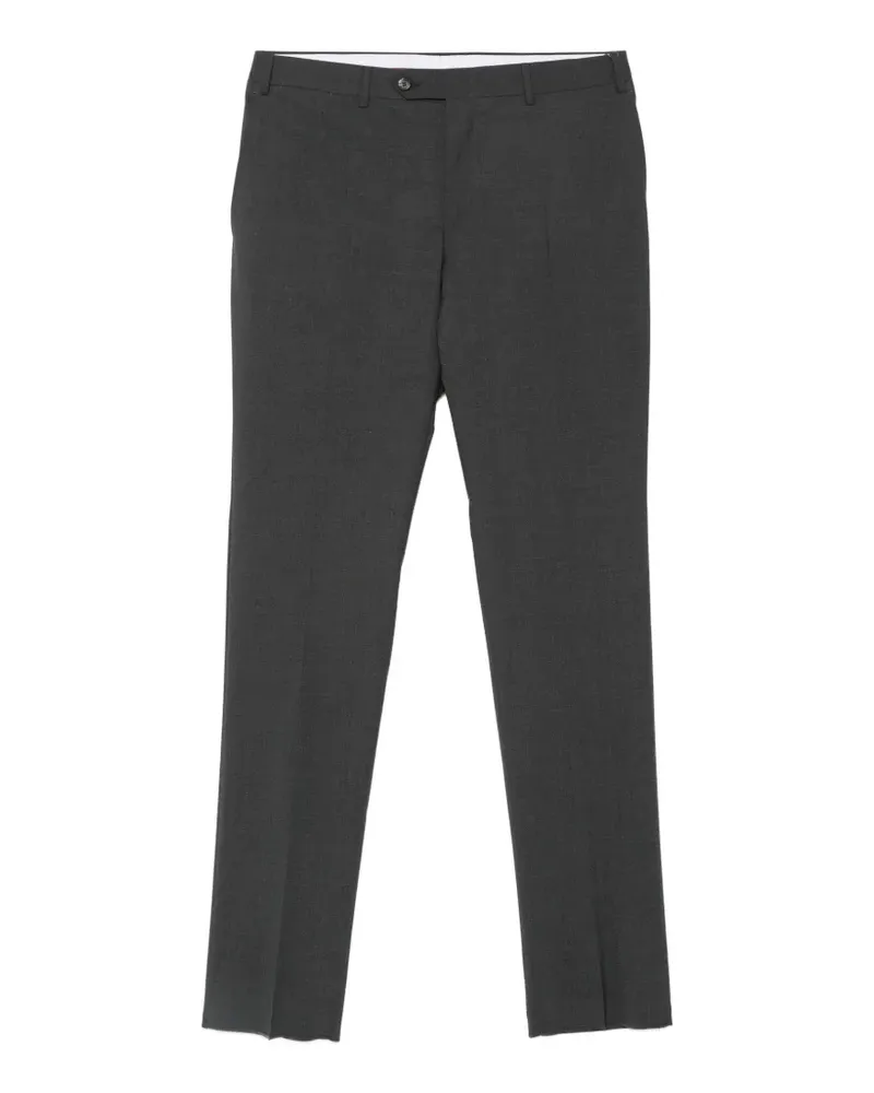 Canali Reisehose mit Bügelfalten - Grau Grau