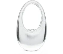 Schultertasche mit ovalem Gestell - Grau