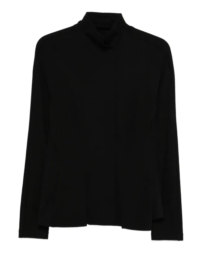 Yohji Yamamoto Pullover mit Rollkragen - Schwarz Schwarz