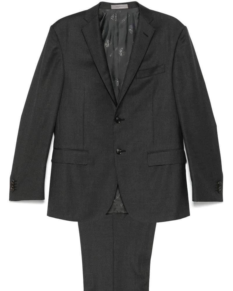 Corneliani Einreihiger Anzug - Grau Grau
