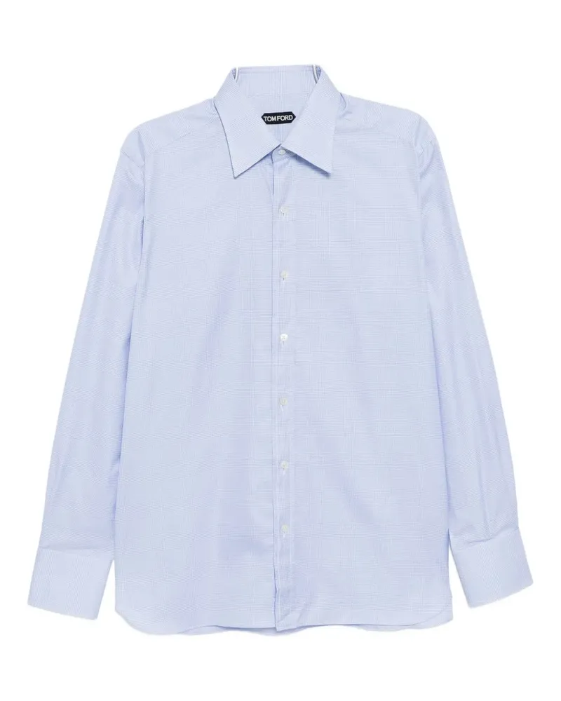 Tom Ford Kariertes Hemd - Blau Blau