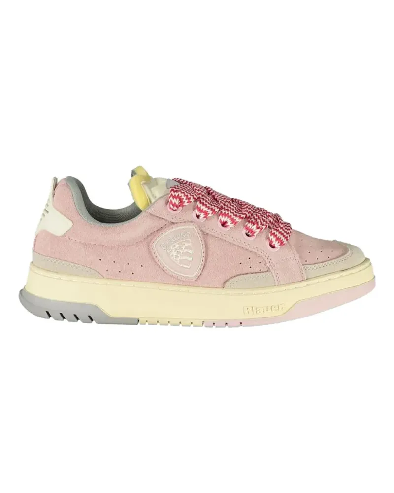 Blauer suede lace-up sneakers - Rosa Rosa