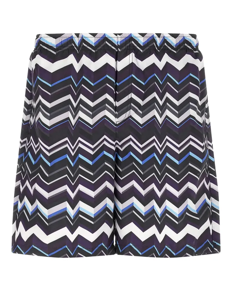 Missoni zigzag-pattern swim shorts - Schwarz Schwarz