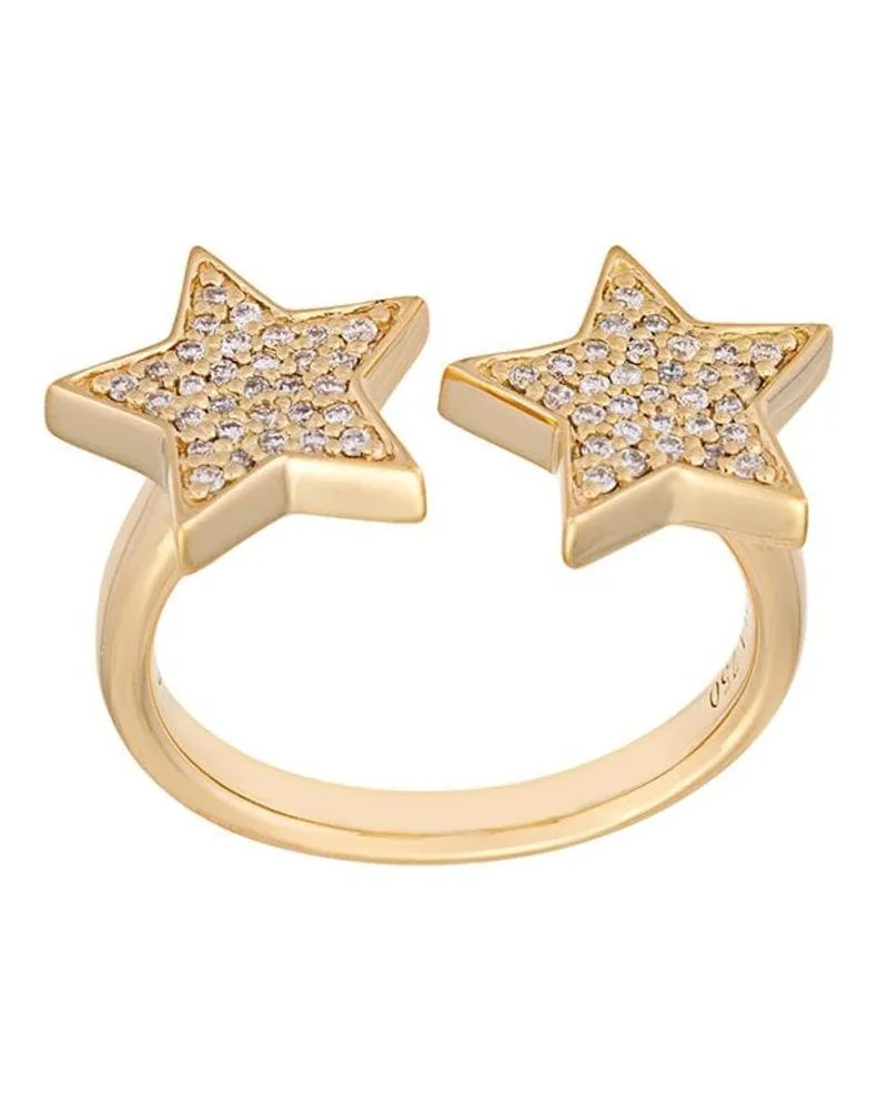 Alinka 18kt 'Stasia' Gelbgoldring mit Diamanten - Metallic Metallic