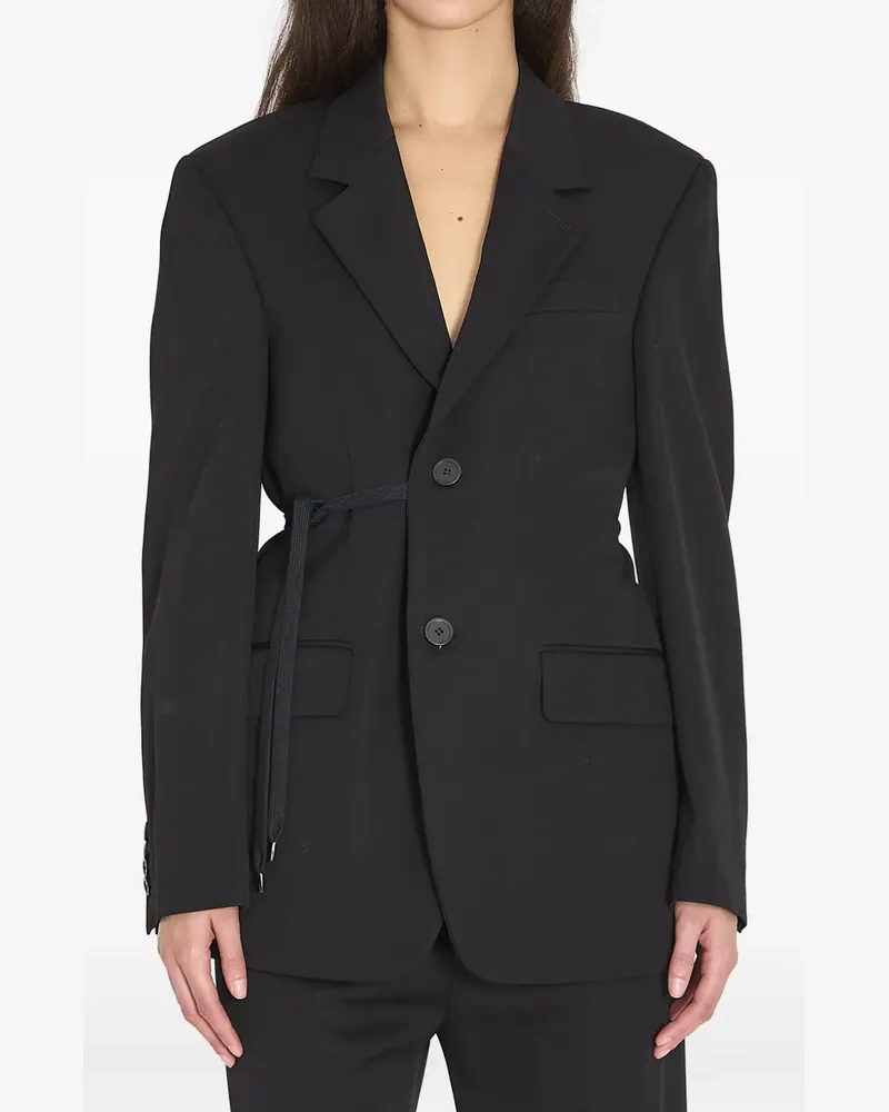 Balenciaga Einreihiger Blazer - Schwarz Schwarz