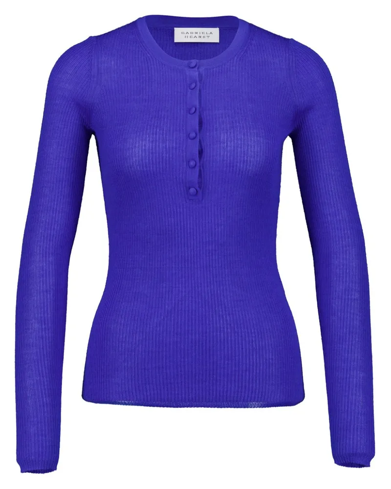 Gabriela Hearst Julian Henley Oberteil - Blau Blau