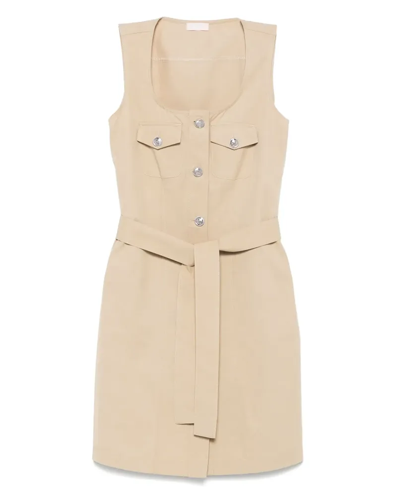 Liu Jo Minikleid aus Leinen - Nude Nude