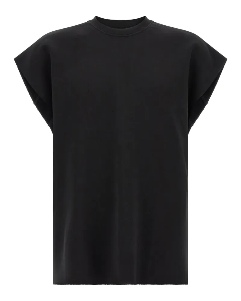 THOM KROM Sweatshirt mit kurzen Ärmeln - Schwarz Schwarz