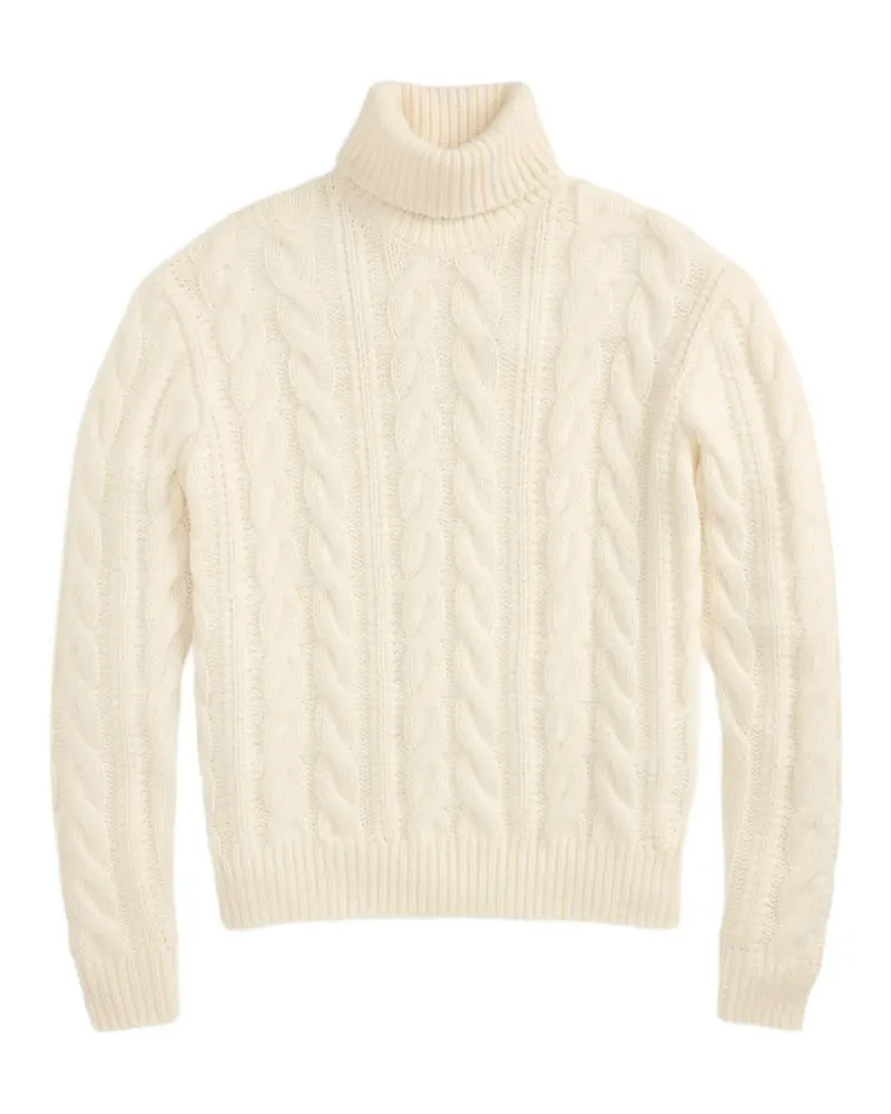 Ralph Lauren cable-knit roll-neck sweater - Nude Nude