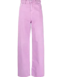 Calvin Klein Weite High-Waist-Jeans Violett