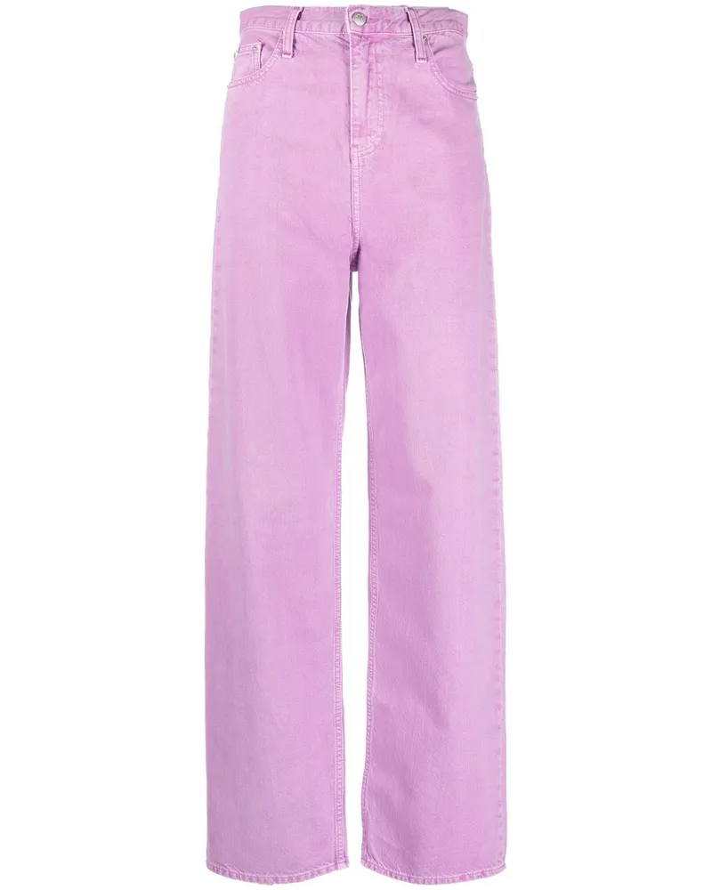 Calvin Klein Weite High-Waist-Jeans - Violett Violett