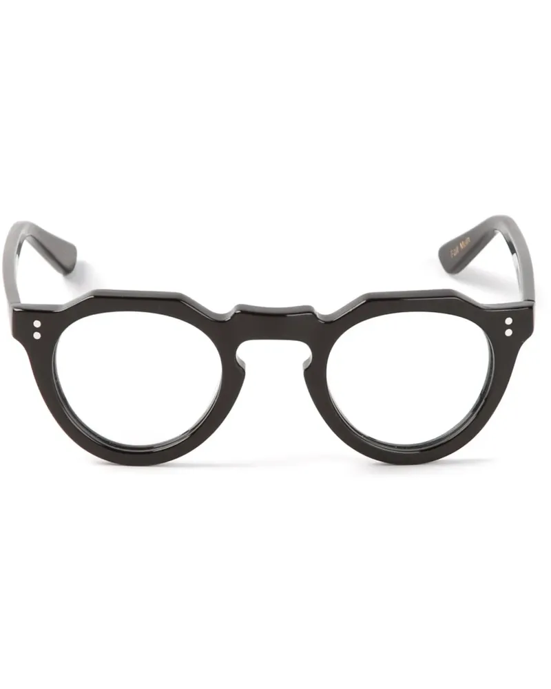 Lesca Brille mit runden Gläsern - Schwarz Schwarz