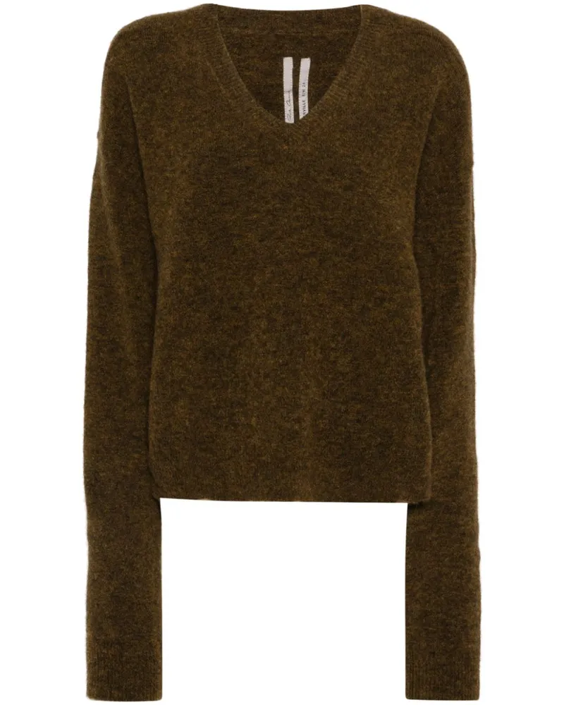 Rick Owens Tommy Pullover mit V-Ausschnitt - Braun Braun