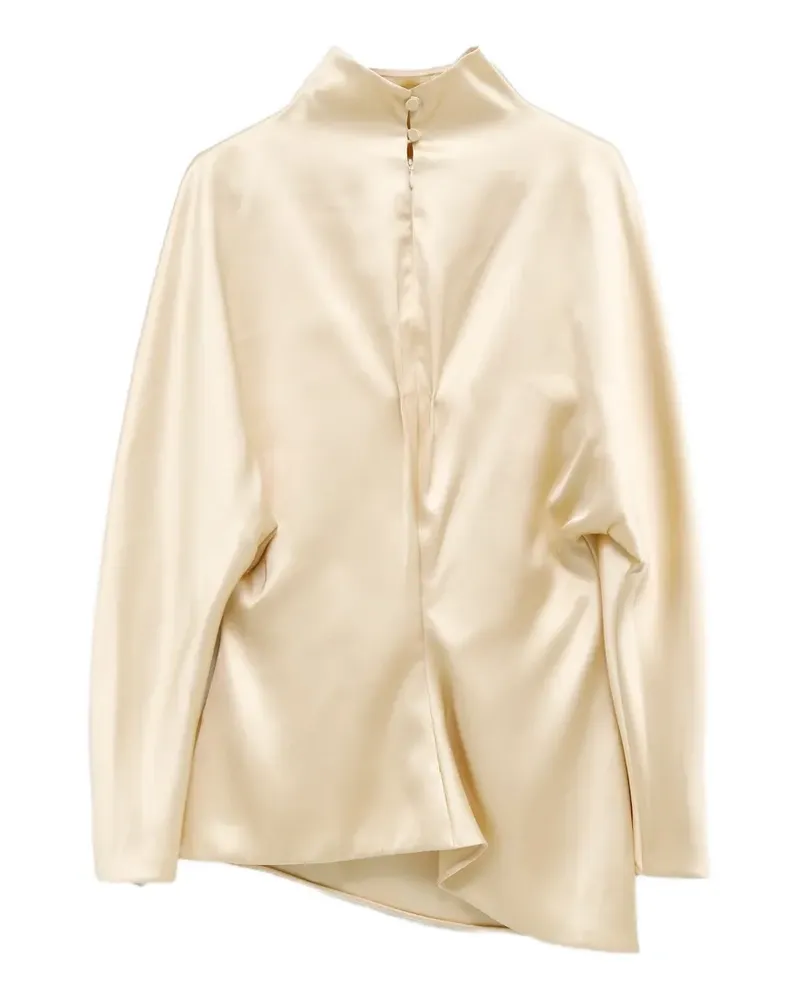 KHAITE Harlow Bluse mit asymmetrischem Saum - Nude Nude