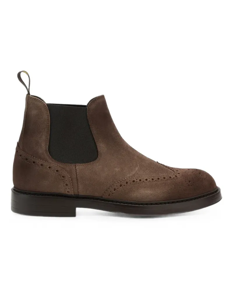 Doucal´s Chelsea-Boots aus Wildleder - Braun Braun
