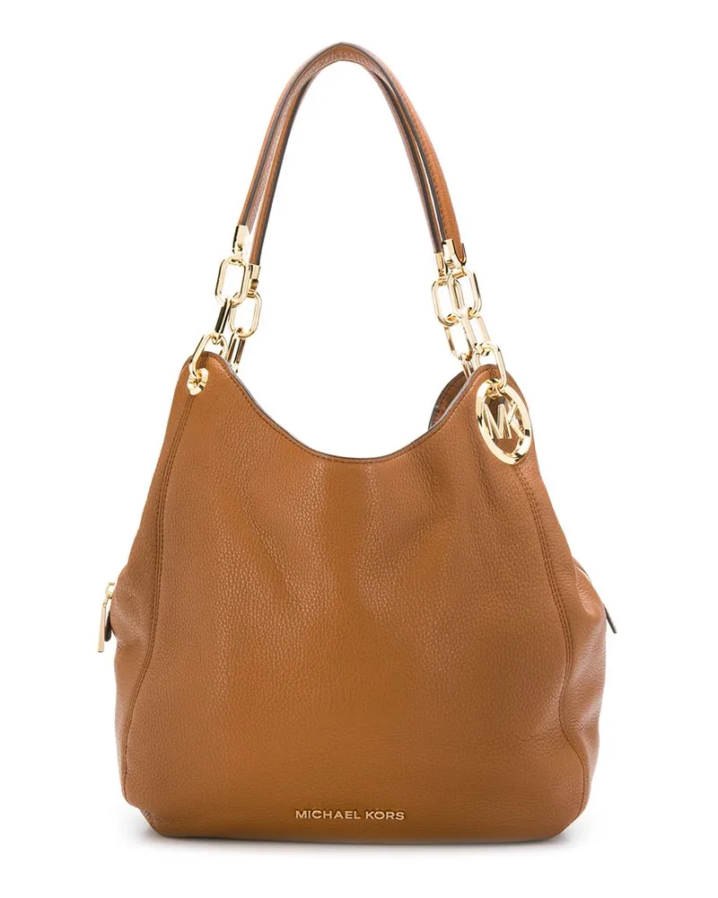 Michael Kors Große Lillie Schultertasche - Braun Braun