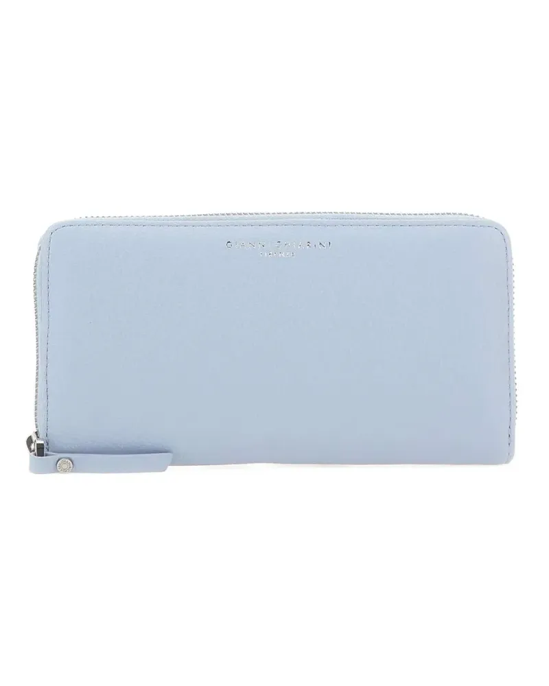 Gianni Chiarini Grain zip leather wallet - Blau Blau