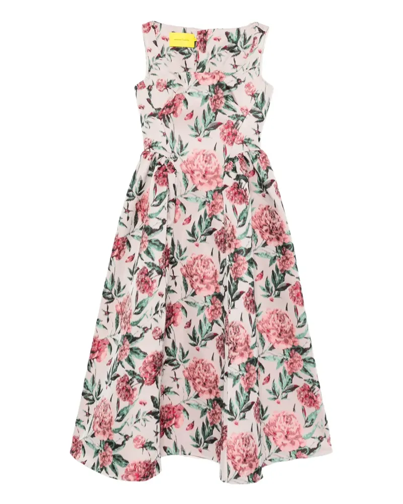 Marques ' Almeida floral midi dress - Nude Nude