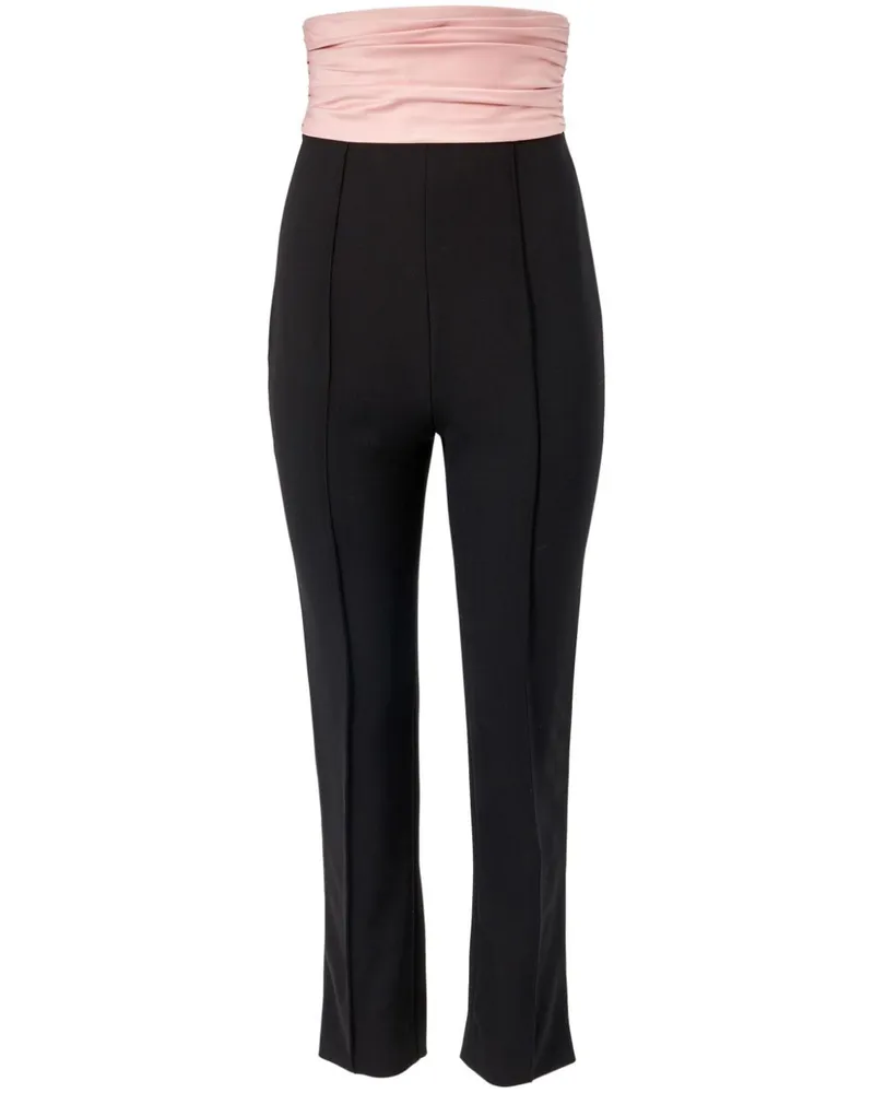 Carolina Herrera New York Hose mit Kummerbund-Detail - Schwarz Schwarz