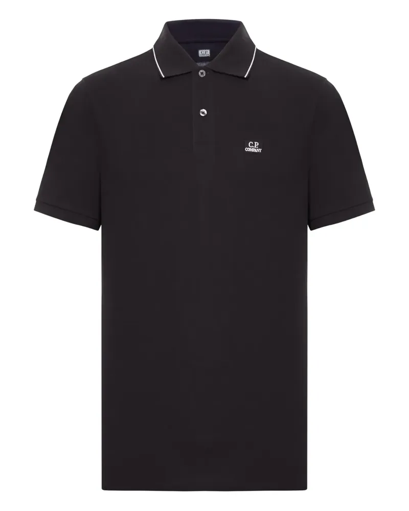 C.P. Company Poloshirt mit Logo - Schwarz Schwarz