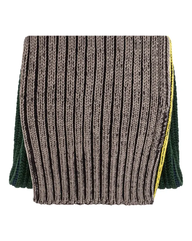 Issey Miyake Gerippter Schal - Braun Braun