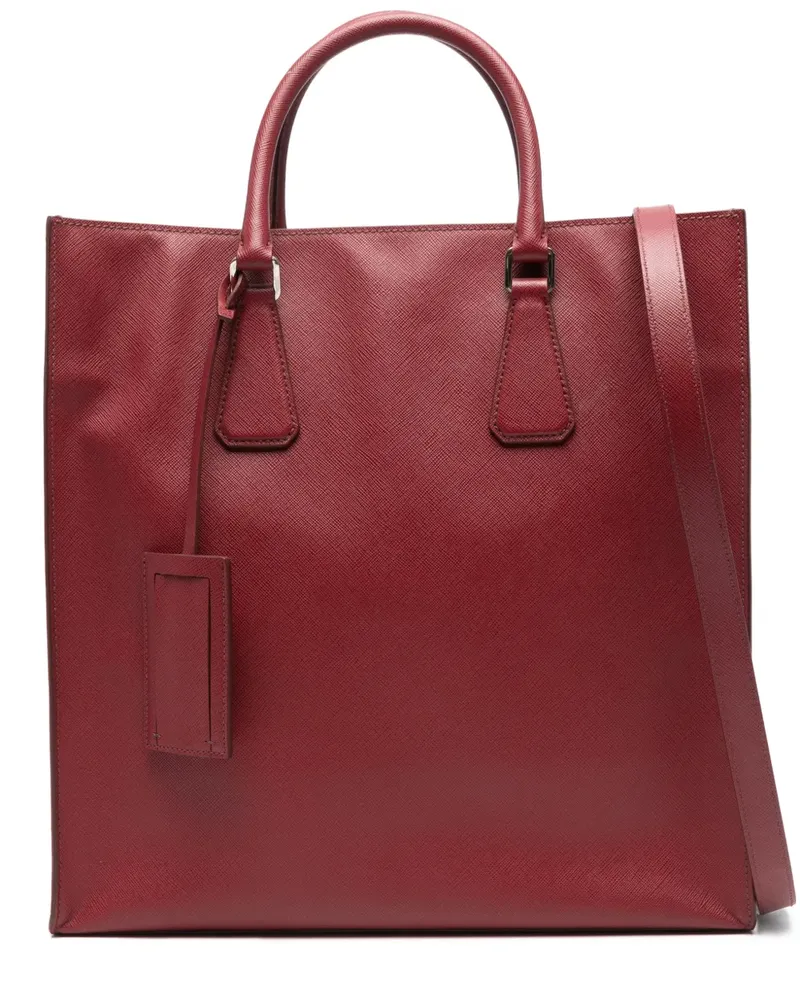 Prada Tote Bag mit verstellbarem Riemen - Rot Rot