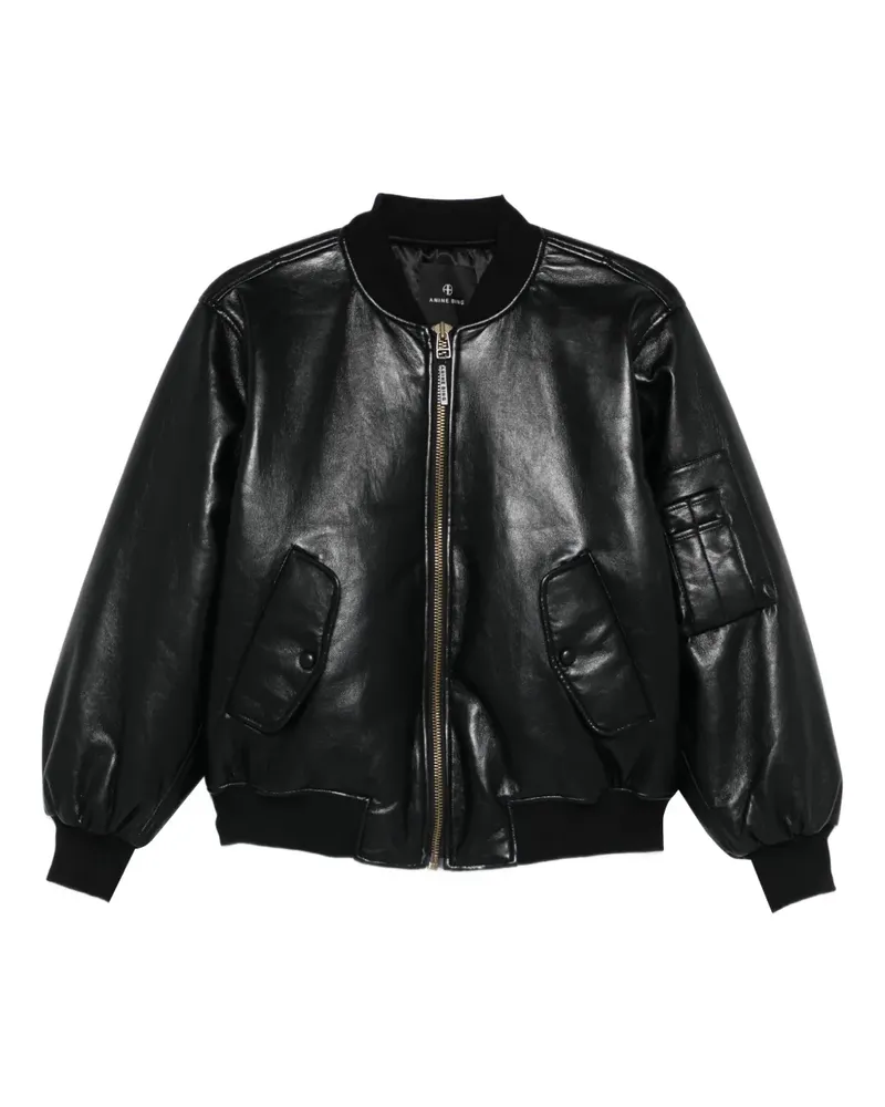 Anine Bing Leon zip pocket jacket - Schwarz Schwarz