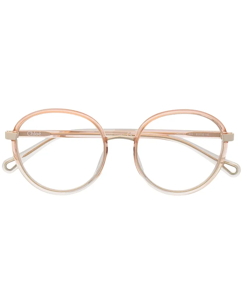 Chloé Brille im Oversized-Look - Gold Gold