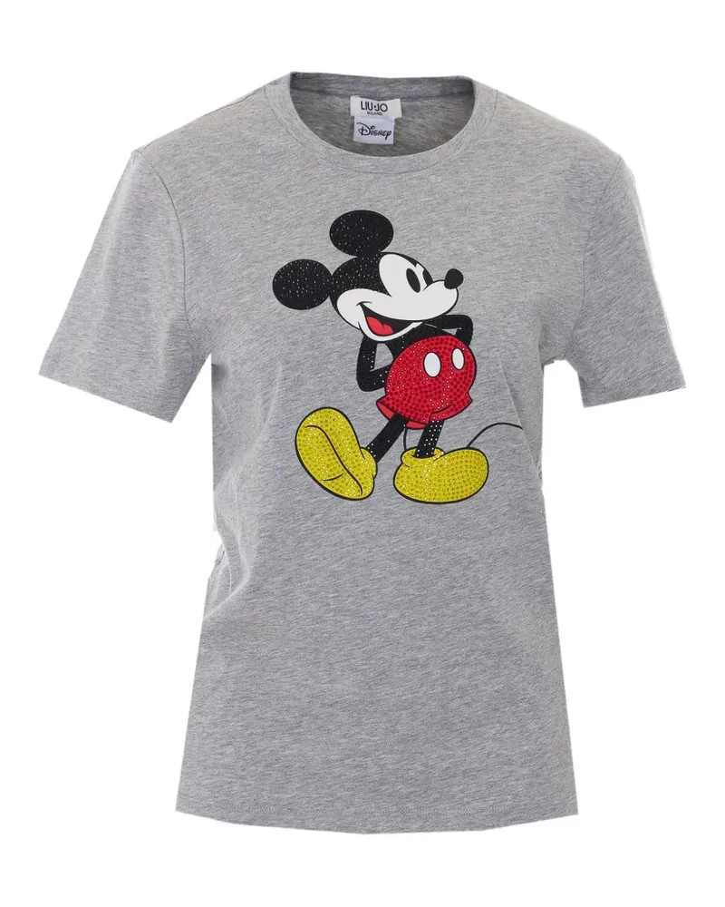 Liu Jo T-Shirt mit Print - Grau Grau