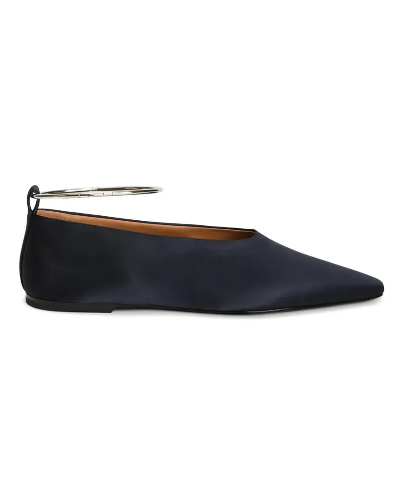 Jil Sander Ballerinas mit spitzer Kappe - Blau Blau