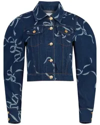 Nina Ricci Jacke mit Schleifen-Print Blau