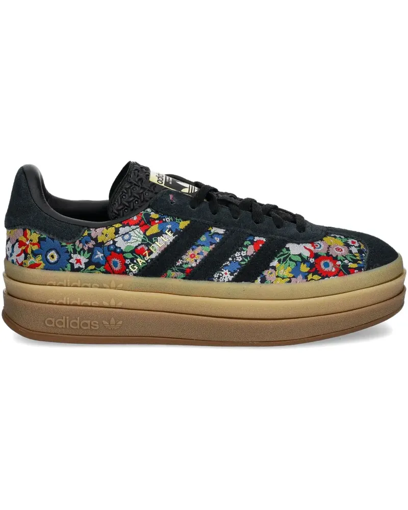 adidas Gazelle Sneakers mit Blumen-Print - Schwarz Schwarz