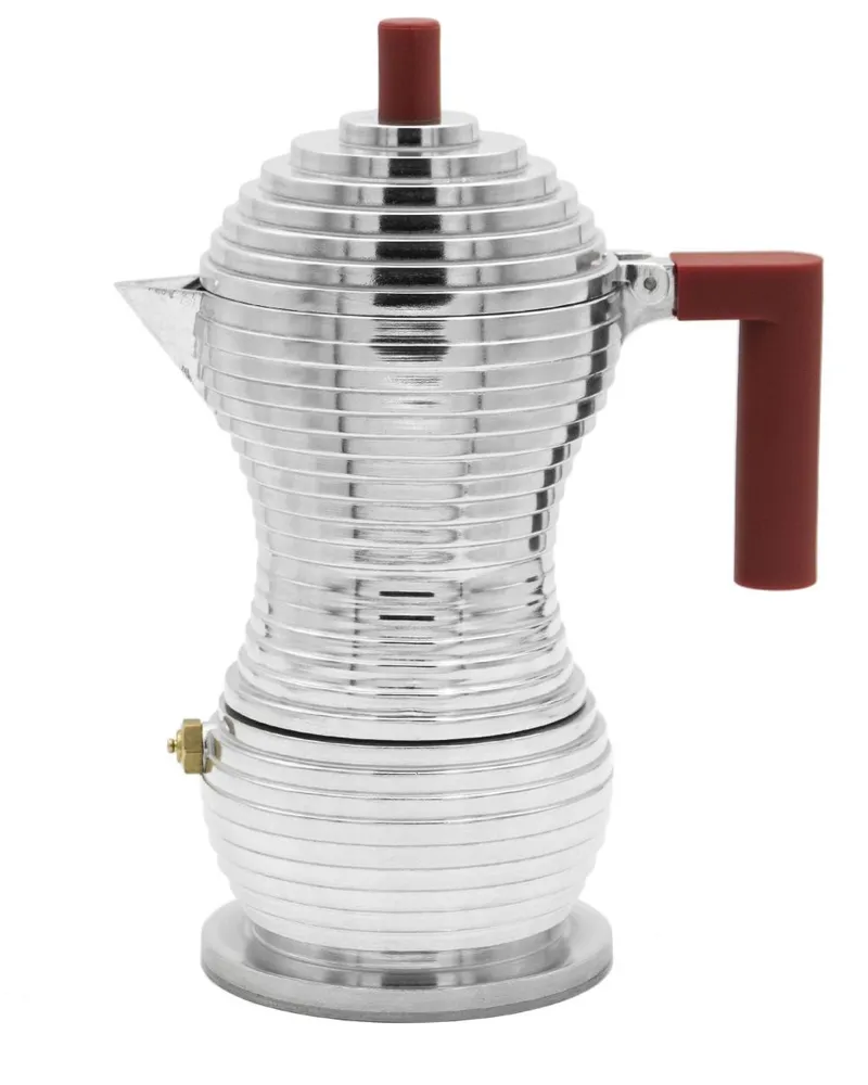 Alessi Zweifarbiger Espressokocher - Silber Silber