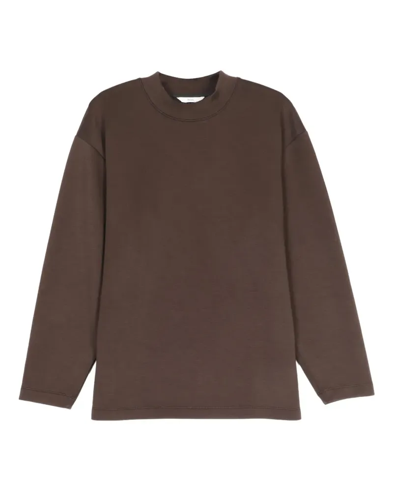 Hevò Sweatshirt mit Rundhalsausschnitt - Braun Braun