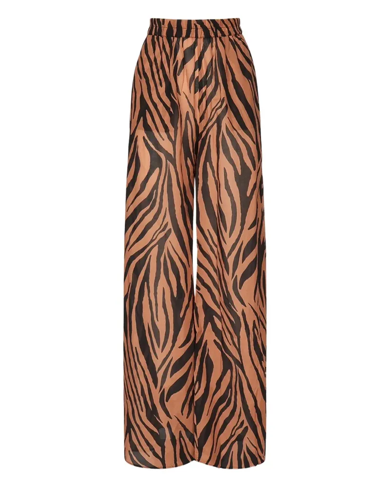 ANDAMANE Hose mit Zebra-Print - Braun Braun