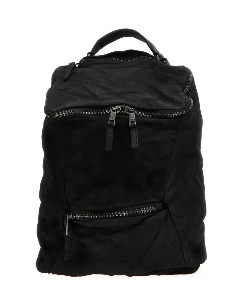 Giorgio Brato zip-fastening leather backpack - Schwarz Schwarz