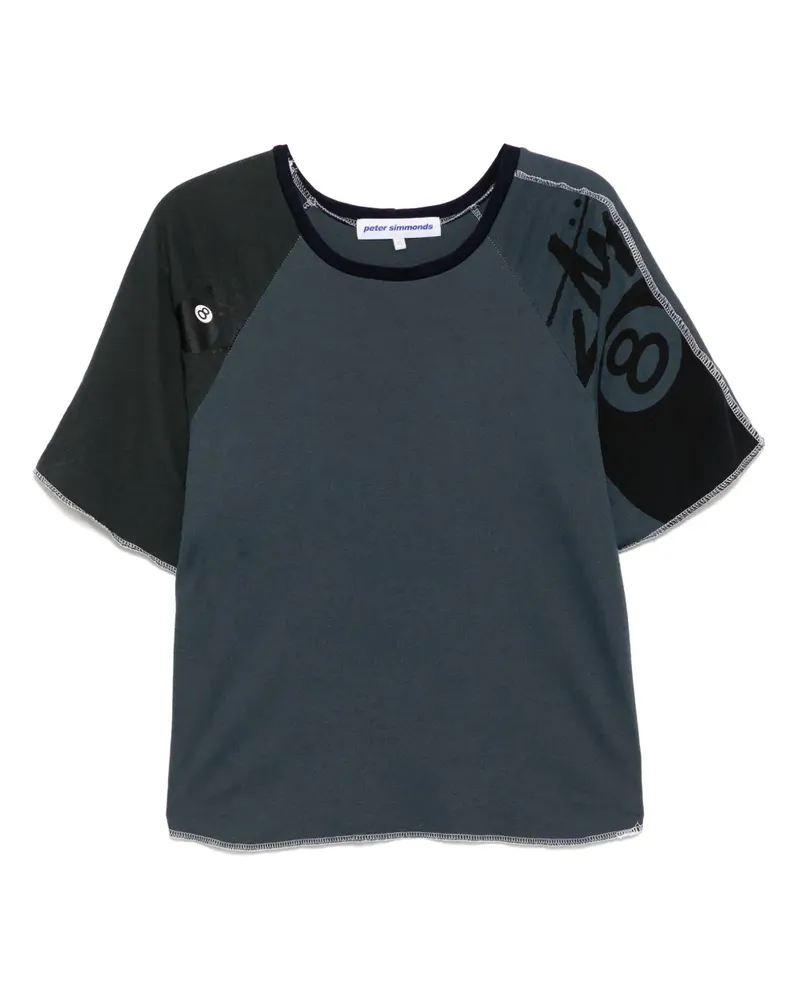 Stain Shade T-Shirt mit grafischem Print - Blau Blau