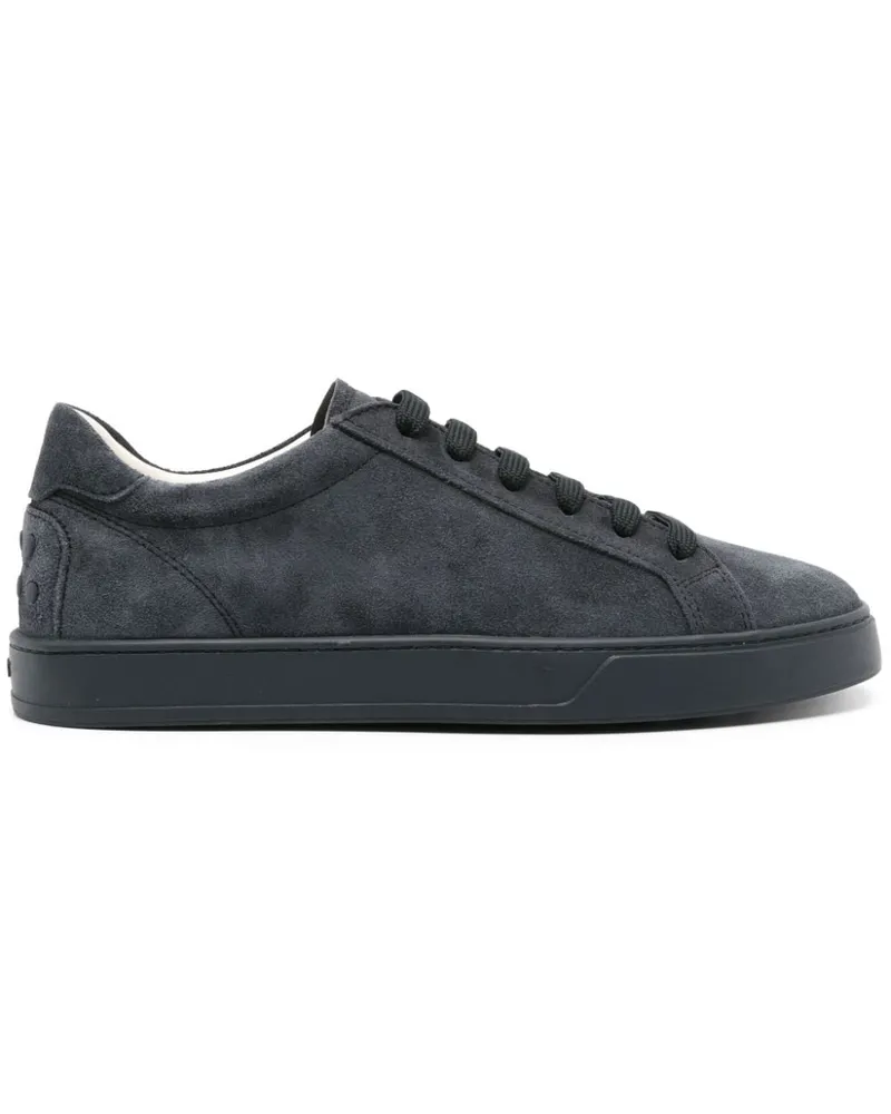 TOD'S Sneakers aus Wildleder mit Logo-Prägung - Schwarz Schwarz