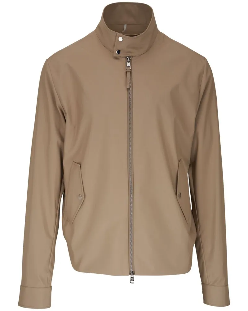 Moncler Beschichtete Jacke mit Reißverschluss - Nude Nude