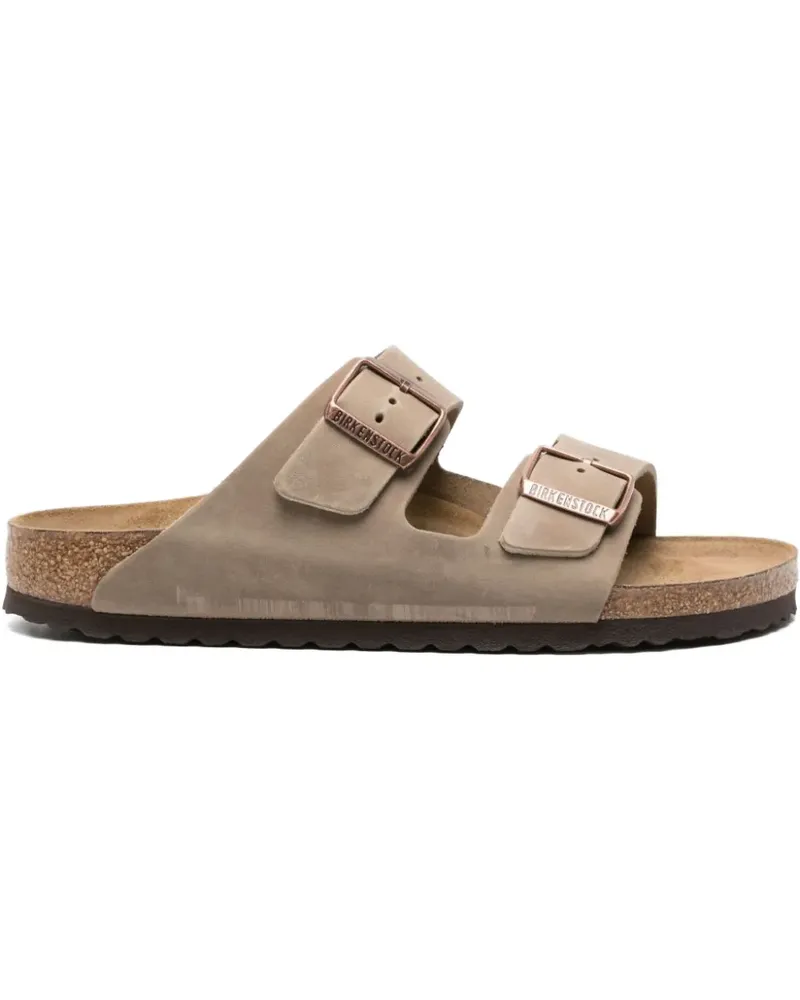 Birkenstock Arizona Pantoletten mit Schnallen - Braun Braun