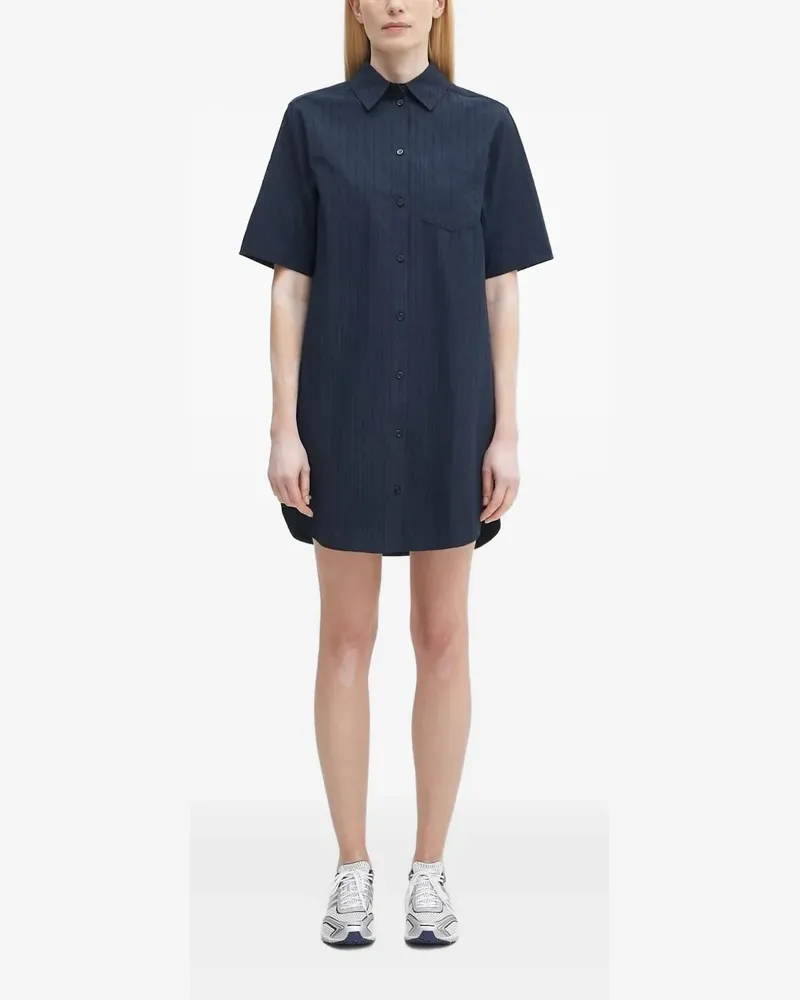 Samsøe & Samsøe Hemdkleid mit Nadelstreifen - Blau Blau