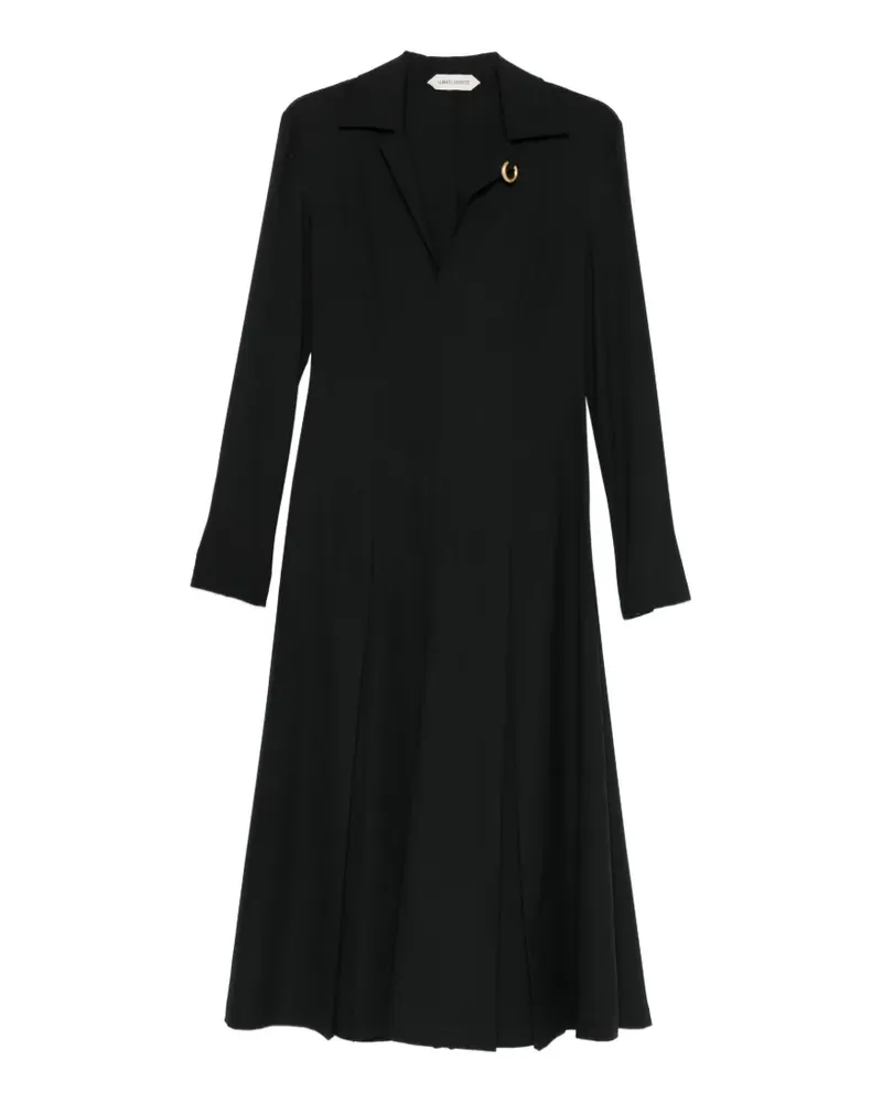 Alberta Ferretti ring-detail midi dress - Schwarz Schwarz