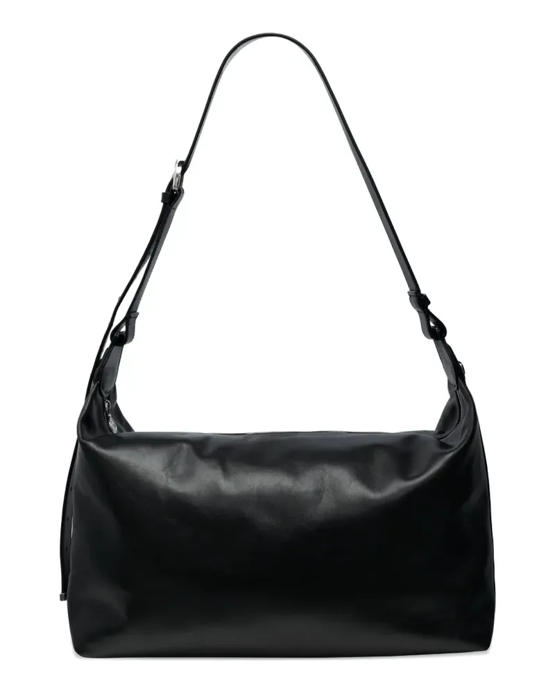 Marine Serre smooth-leather messenger bag - Schwarz Schwarz