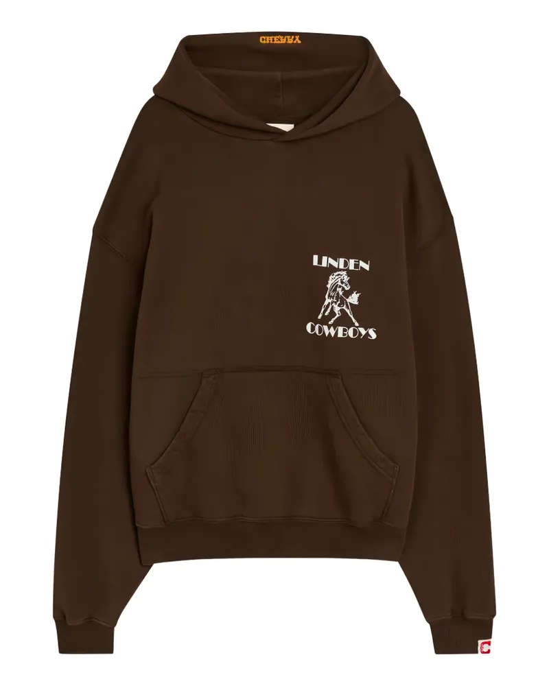 CHERRY LA Cowboys Hoodie mit grafischem Print - Braun Braun