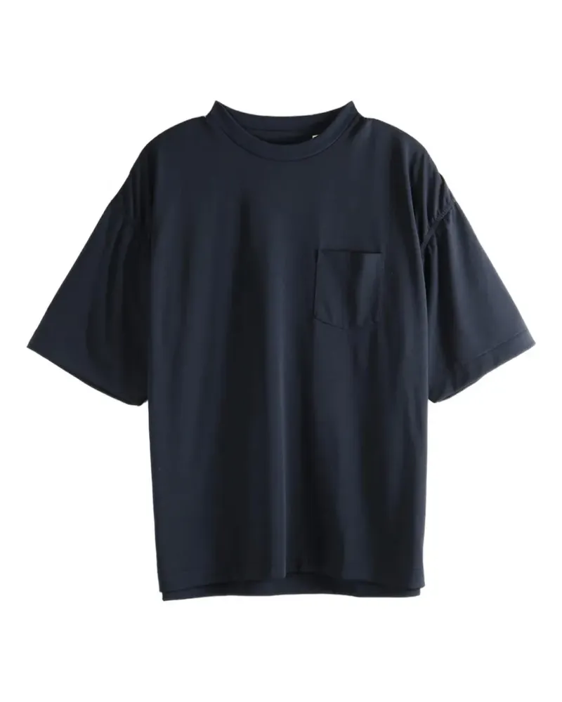 nanamica chest-pocket T-shirt - Blau Blau