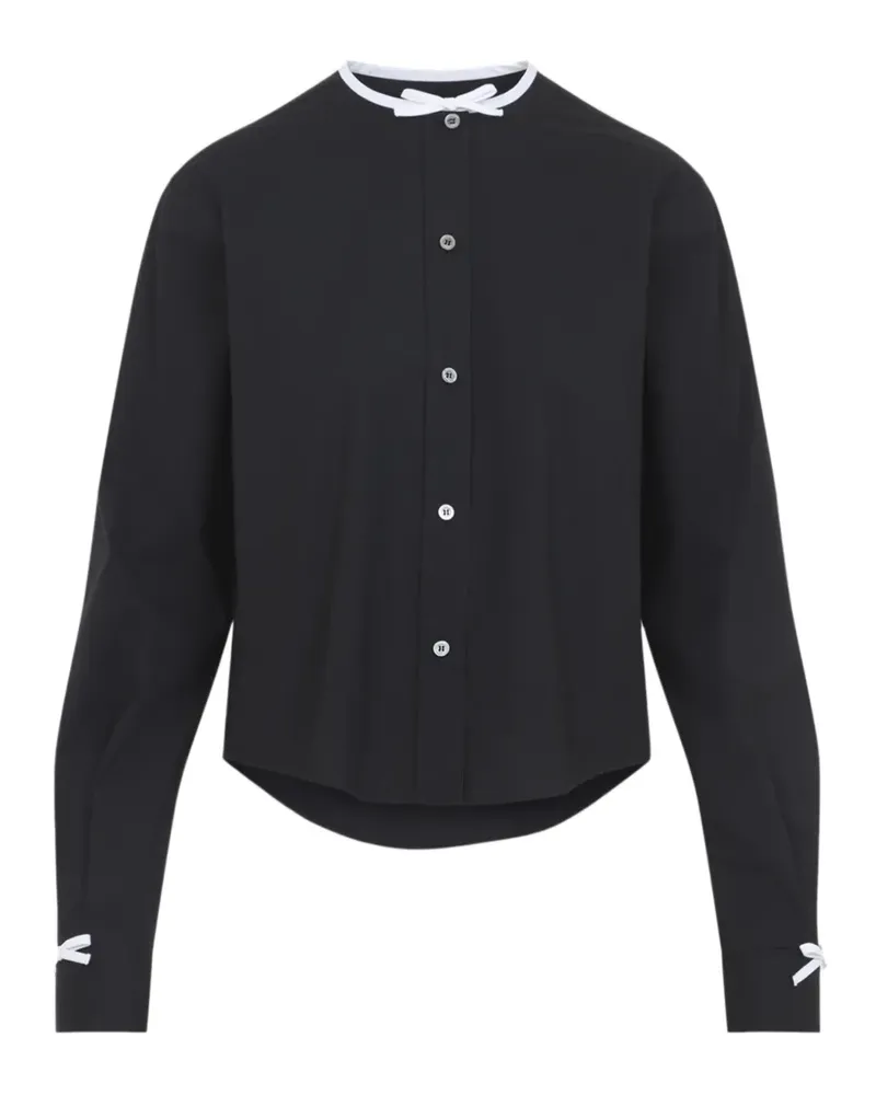 Moschino bow-detail jacket - Schwarz Schwarz