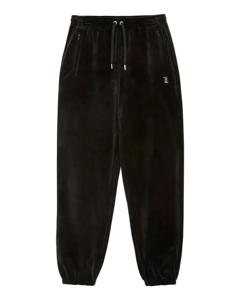 Juicy Couture Velours-Jogginghose mit Strass - Schwarz Schwarz